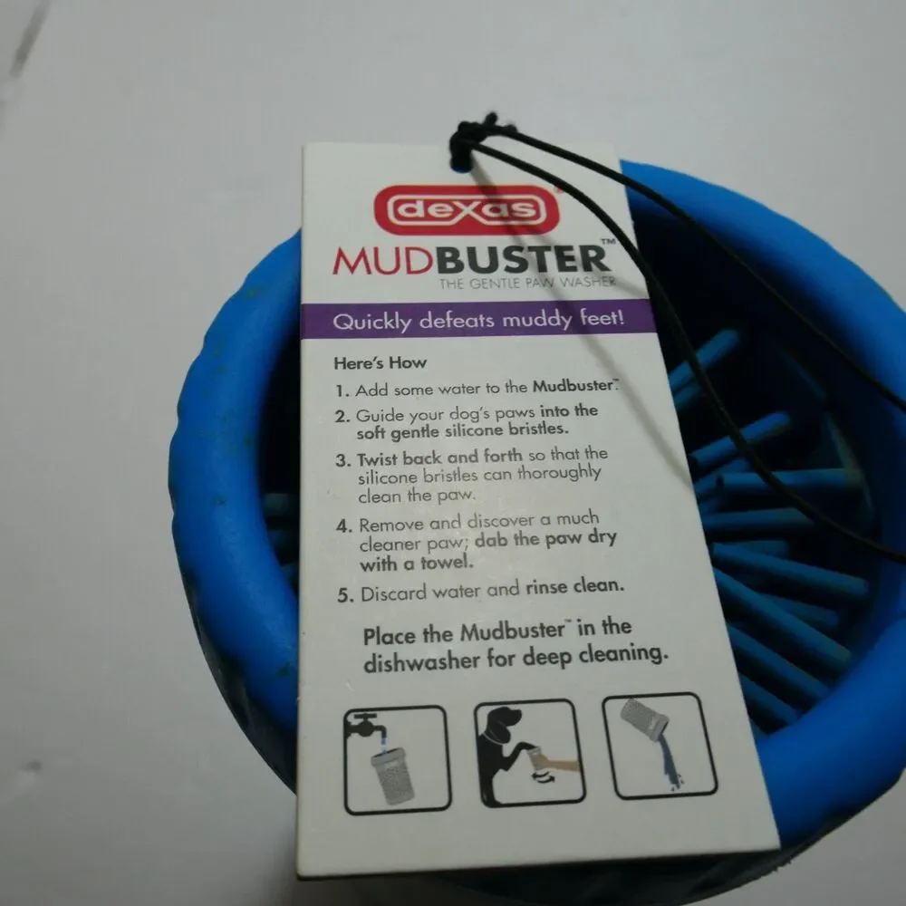 Dexas NEW XLarge Mudbuster Portable Dog Paw Mud Dirt Washer Muddy Feet Cleaner